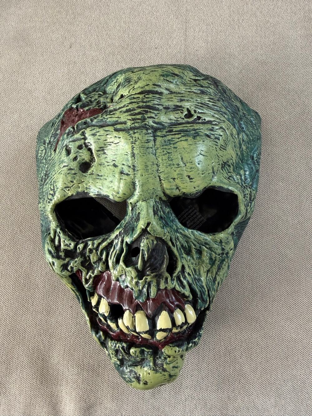 Zombie Skull Mask Green Undead Skeleton Full Face Halloween Horror Costume